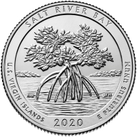2020 Salt River Bay National Historic Park Quarter -  $25.00 U.S. Mint Sealed Bag - D Mint - BU