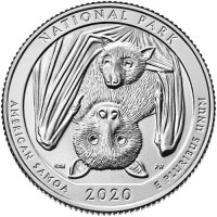 2020 American Samoa Quarter Coin Reverse P or D Mint