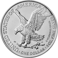 2021 1 oz American Silver Eagle Coin - Type 2 - Gem BU