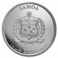 2024 Samoa 1 oz DC Comics Batman Silver Coin - BU