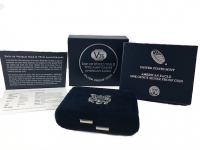 2020-W End of World War II 75th Anniversary American Eagle Silver Proof Coin - Box & COA (NO Coin)