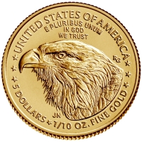 2024 1/10 oz American Gold Eagle Coin - Gem BU