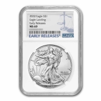 2022 1 oz American Silver Eagle Coin - NGC MS-69 Early Release