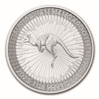 2023 1 oz Australian Silver Kangaroo Coin - Gem BU