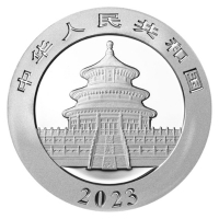 2023 30 gram Chinese Silver Panda Coin - Gem BU
