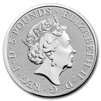 2023 2 oz Great Britain Silver Royal Tudor Beasts Coin - The Yale of Beaufort - Gem BU 