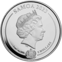 2023 Samoa 1 oz DC Comics Batman Silver Coin - BU
