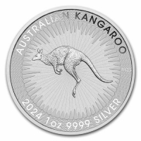 2024 1 oz Australian Silver Kangaroo Coin - Gem BU