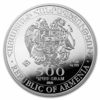 2024 1 oz Armenian Silver Noah's Ark Coin - Gem BU