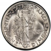 1937 Mercury Silver Dime Coin - Choice BU