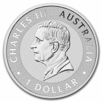 2025 1 oz Australian Silver Kangaroo Coin - Gem BU