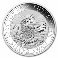 2025 1 oz Australian Silver Swan Coin - Gem BU
