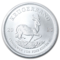 2025 1 oz South African Silver Krugerrand Coin - Gem BU