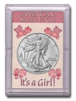 2025 1 oz American Silver Eagle Coin - Gem BU - It's A Girl! Harris Holder