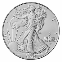 2025(P) 1 oz American Silver Eagle Coin - Eagle Privy - Average BU