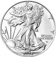 2026 1 oz American Silver Eagle Coin - 40th Anniversary of the American Silver Eagle - Gem BU