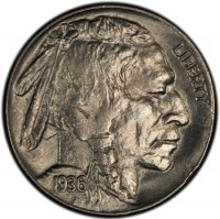 1935-1937 Buffalo Nickel Coin - Choice BU