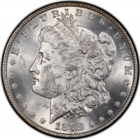 1878 8 Tail Feather Morgan Silver Dollar Coin - BU