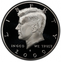 2009-S 90% Silver Kennedy Proof Half Dollar Coin - Choice PF