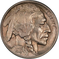 1913-D Buffalo Nickel Coin - Type 2 - Choice BU