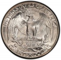 1934-D Washington Silver Quarter Coin - Medium Motto - Choice BU