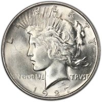 1927-D Peace Silver Dollar Coin - Brilliant Uncirculated (BU)