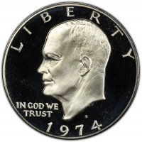 1974-S Eisenhower 40% Silver Dollar Coin - Proof