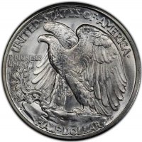 1944-D Walking Liberty Silver Half Dollar Coin - BU