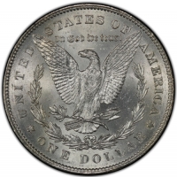 1878 7 Tail Feather Morgan Silver Dollar Coin - BU