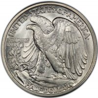 1942-S Walking Liberty Silver Half Dollar Coin - BU