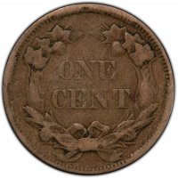 1858 Flying Eagle Cent Coin - Small Letters - Fine