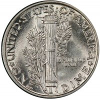 1931 Mercury Silver Dime Coin - Choice BU