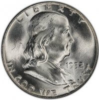 1952-D Franklin Silver Half Dollar Coin - Choice BU