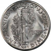 1935-S Mercury Silver Dime Coin - Choice BU