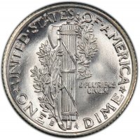 1938-S Mercury Silver Dime Coin - Choice BU