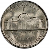 1943-P Jefferson War Nickel Silver Coin - Choice Uncirculated