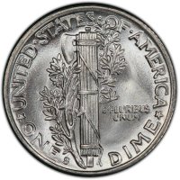1942-S Mercury Silver Dime Coin - Choice BU