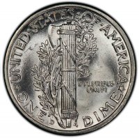 1941-D Mercury Silver Dime Coin - Choice BU
