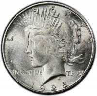 1925-S Peace Silver Dollar Coin - Brilliant Uncirculated (BU)