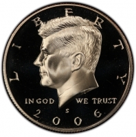 2006-S Kennedy Proof Half Dollar Coin - Choice PF