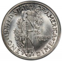 1937-S Mercury Silver Dime Coin - Choice BU