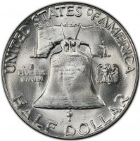 1955 Franklin Silver Half Dollar Coin - Choice BU