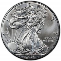 2016 1 oz American Silver Eagle Coin - Gem BU
