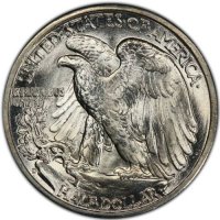 1943-D Walking Liberty Silver Half Dollar Coin - BU
