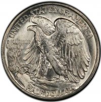 1940-S Walking Liberty Silver Half Dollar Coin - BU