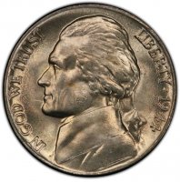 1944-P Jefferson War Nickel Silver Coin - Choice Uncirculated