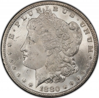 1880-CC Rev of '78 Morgan Silver Dollar Coin - BU