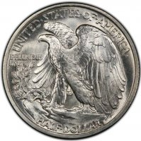 1937 Walking Liberty Silver Half Dollar Coin - BU