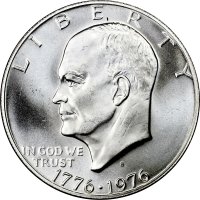 1776-1976-S Eisenhower 40% Silver Dollar Coin - BU