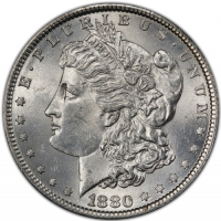 1880 Morgan Silver Dollar Coin - BU